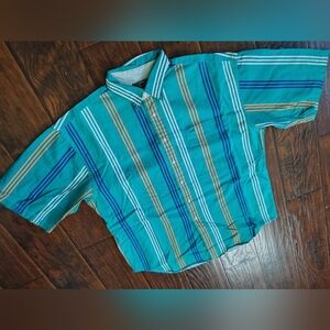 Vintage 90s Deep River collared striped button down shirt size XL